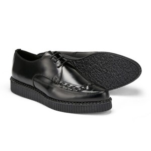 SCARPE DA UOMO GOTH PUNK CON PLATEAU TEDDY BOY ROCKABILLY BORDEL - Foto 11