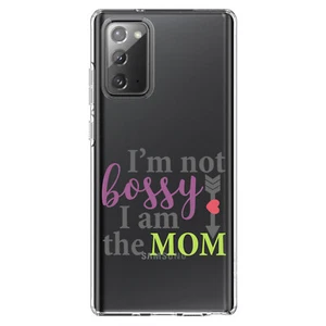 Clear Case for Galaxy Note I'm Not Bossy I Am The Mom - Picture 1 of 7