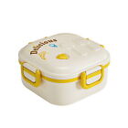 Microwave Safe Lunch Box Food Storage Double-layer Leak-proof Bento with Fork
