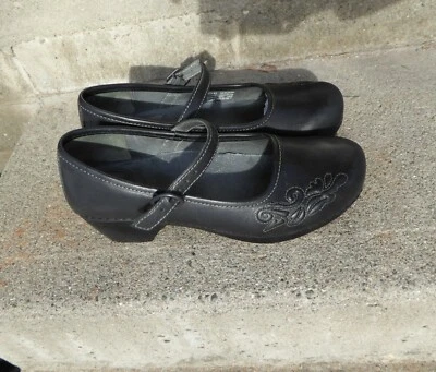 Zapatos Dansko para mujer Savannah de cuero negro Mary Jane en relieve talla 41 usados Foto 1 de 4