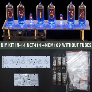 DIY KIT IN-14 Nixie Tubes Clock PCBs+Parts 12/24H Slot Machine [WITH TUBES] - Picture 1 of 5