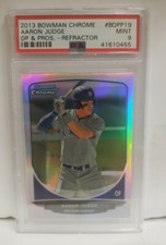 2013 Bowman Chrome Aaron Judge 1st Bowman Chrome Refractor PSA 9 MINT