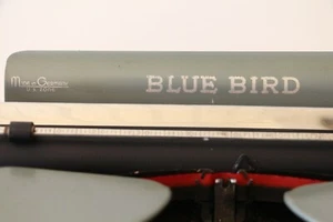 BLUE BIRD Typewriter - Made in Germany - Compact Portable - Metal - Working - Picture 1 of 12