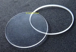 Watch Glass Mineral Crystal + Gasket Combo Flat 1mm range 17.1 mm to 40mm - Picture 1 of 1