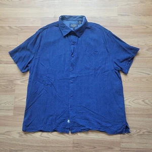 Camisa de lujo Nat Nast mezcla de seda azul manga corta XL - Imagen 1 de 4