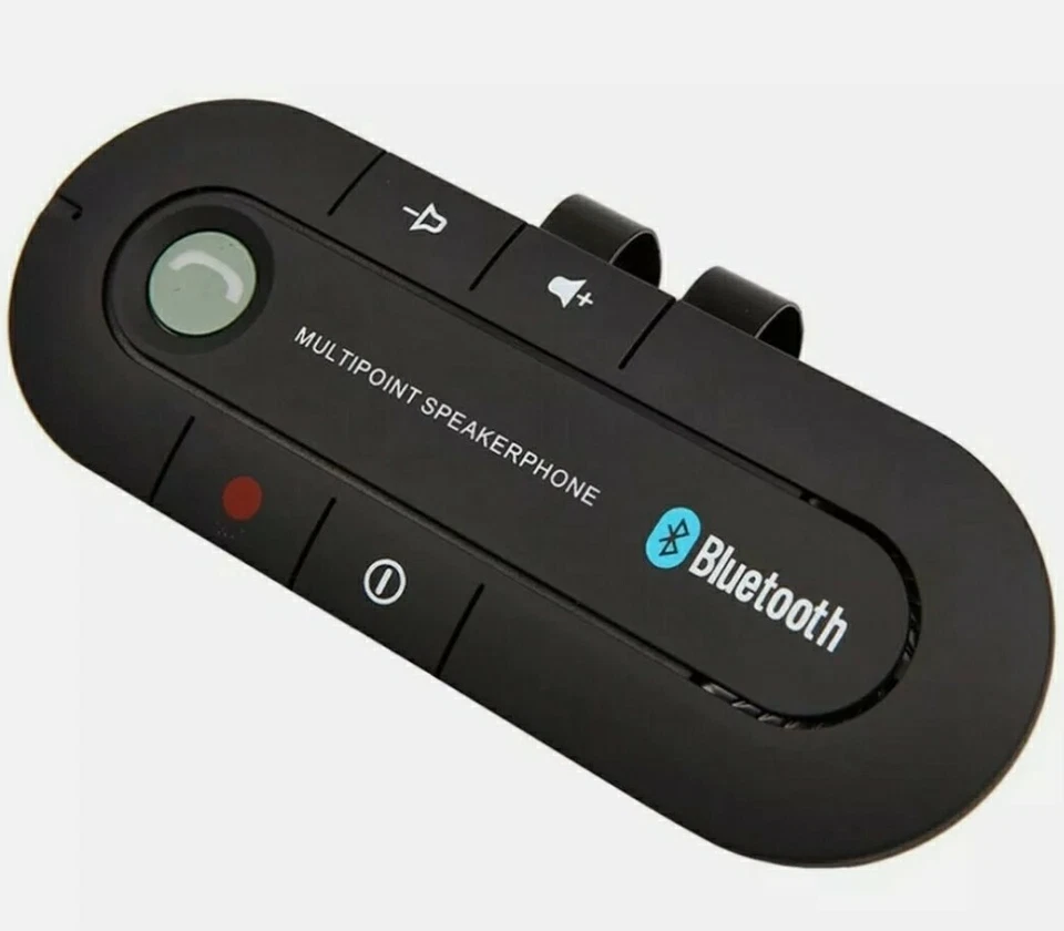 Car Bluetooth Speakerphone Kit Speaker Wireless Handsfree Hands Phone Clip
