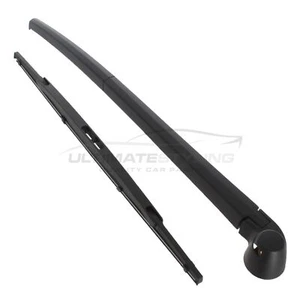 Rear Windscreen Wiper Arm & Blade Set 15" Inch Skoda Fabia Hatchback 2000-2007 - Picture 1 of 3