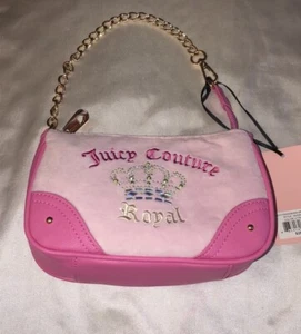 Juicy Couture Light Pink Pink Juicy Kingdom Mini Wristlet Purse Shoulder Bag NWT - Picture 1 of 17