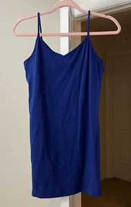 Forever 21 + Long & Lean Cami Tunic Top Royal Blue V-Neck Women's 1X Plus - Picture 1 of 3