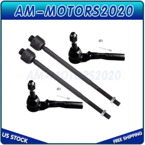 For Chevrolet Express GMC Savana 1500 250 New 4Pc Inner & Outer Tie Rod End Kit - Picture 1 of 6