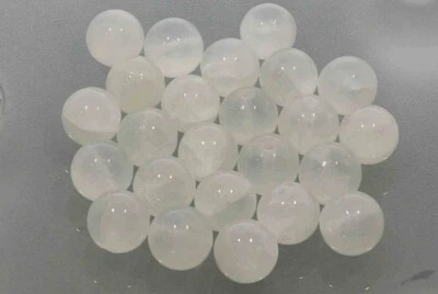 5 Stck. (0,95 € */ 1 Stck.) 12S212 - Selenit 12mm Kugel Edelstein Mineralien 5 S - Bild 1 von 2