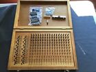 TRAVERS TOOLS CO. MODEL  M-1 .061/250 MACINIST MEASURING P8NS IN WOOD BOX