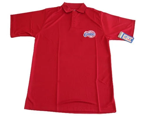 New Los Angeles Clippers Mens Big & Tall Sizes Red Majestic Polyester Polo Shirt Cover