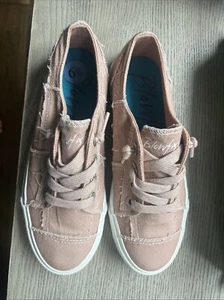 Blowfish Malibu Maxine Sneaker Dirty Pink Smoked Canvas Größe 6,5 Brandneu - Bild 1 von 8