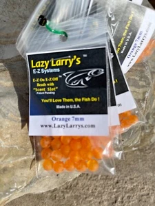 Lazy Larry's E-Z Systems 7 mm Orange, Easy change Beads - Picture 1 of 2