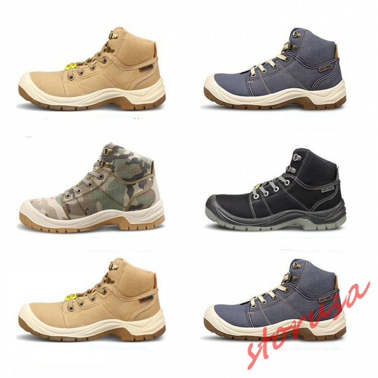 Mens High Top Safety Shoes Non-slip 