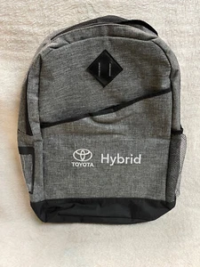 Toyota Hybrid Car Backpack NWOT Grey Black Promotional ? - Picture 1 of 2