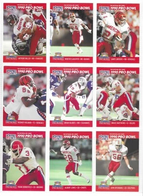 Pro Bowl 1990 & 92 Pro Set 41 Card Lot - AFC, NFC, No Dupes All Separate Players - Image 1 of 4