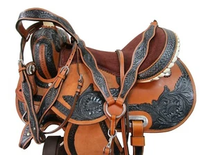 WESTERN PFERDESATTEL FASS RENNEN TRAIL PLEASURE GEBRAUCHT LEDER HECK 15 16 17 18 - Bild 1 von 10