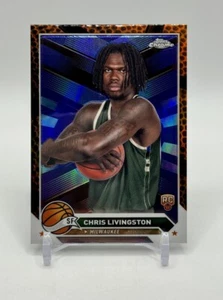 2024 Topps Chrome - Orange Basketball Refractor #46 Chris Livingston (RC) - Picture 1 of 4
