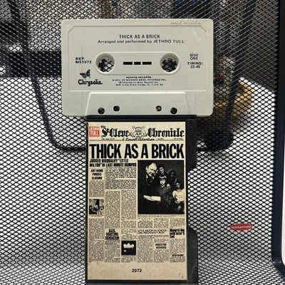 Jethro Tull - Thick As A Brick Cassette Tape 1972 Chrysalis Slide Case Vintage. - Image 1 of 4