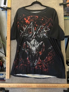 Vintage Slayer Mongo Goat Allover Band Tee Death Metal Stretch Size XXL - Picture 1 of 8