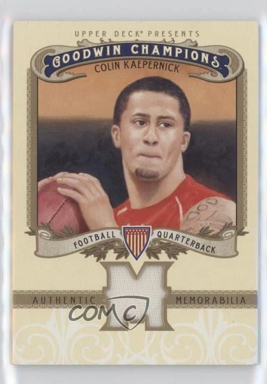 2012 Upper Deck Goodwin Champions Authentic Memorabilia Colin Kaepernick #M-CK - Image 1 of 2