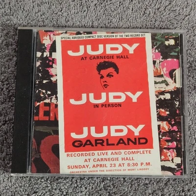Judy Garland - Judy At Carnegie Hall CD 1989 Capitol Records Live Jazz - Image 1 of 2