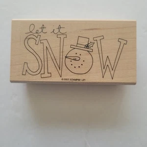 Let It Snow Mounted Gummistempel 2007 Stampin' Up - Bild 1 von 2