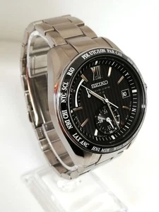 Orologio Seiko Brightz Radio Solare SAGA145 8B54 0AW0 Argento Analogico Quarzo - Foto 1 di 7