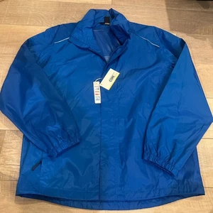 CORE 365 HERREN REGENJACKE MANTEL ROYALBLAU MIT KAPUZE NEU - Bild 1 von 10