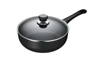 Scanpan Classic 4 Quart 10 1/4 Zoll Antihaftbeschichtet Tiefe Bratpfanne mit Deckel Schwarz - Bild 1 von 1