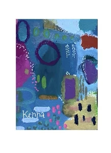"Pintura Aceo arte original de Kenna abstracto 2,5"" X 3,5""" - Imagen 1 de 3