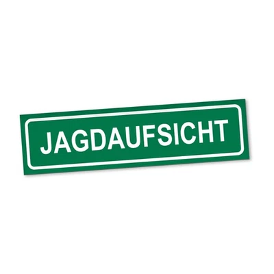 Jagdaufsicht Magnetschild Auto Jäger Förster Jagdschutz Magnetfolie Geschenkidee - Bild 1 von 4