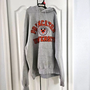 Sudadera con capucha gris bordada Champion Princeton University de colección talla XL. - Imagen 1 de 8