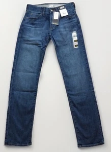 Lee Herren Jeans Gr. 28x30 Slim Straight Leg Blau Dark Wash Denim Hose Flex  - Bild 1 von 5