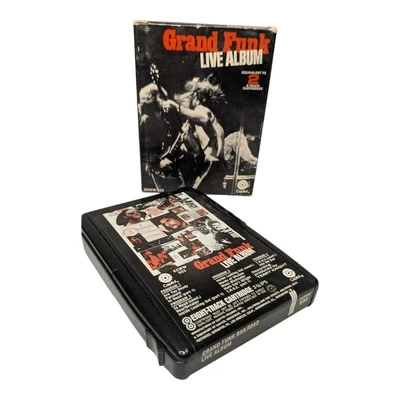 Grand Funk Railroad LIVE Album 8-Track Tape 8XWW-633 Capitol Records With Case - Image 1 of 4