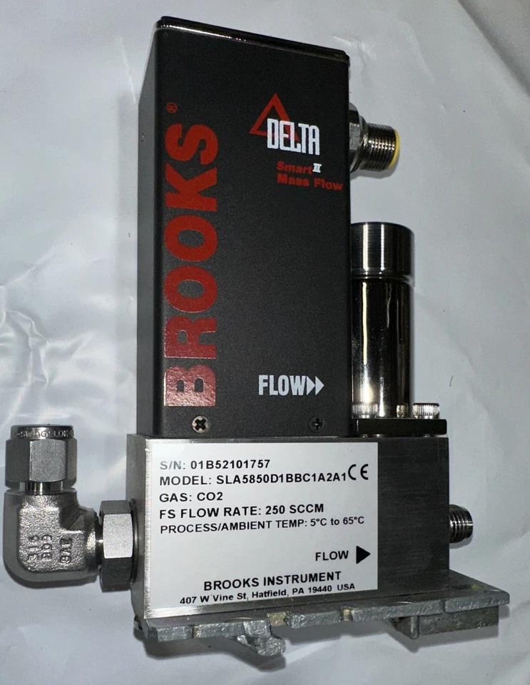 Brooks Delta Smart Mass Flow SLA5850D1BBC1A2A1, 90 Day Warranty - Image 1 of 4