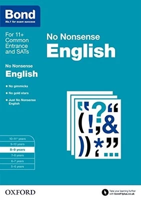 Bond: English No Nonsense: 8-9 years, Bond 11+ - Image 1 of 2