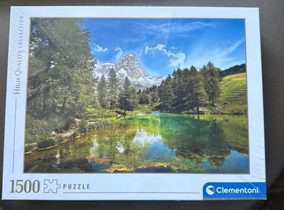 Clementoni 1500 NUEVO Puzzle Lago Azul Hecho en Italia Sellado Foto 1 de 4