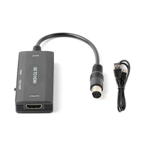 1PC SS To HD Adapter W/USB Cable S-video 1080P 16:9/4:3 For Sega Saturn Game - Picture 1 of 10