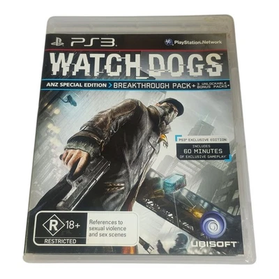 Watch Dogs ANZ Special Edition PS3 – Action / Adventure – Good Condition - Image 1 of 4