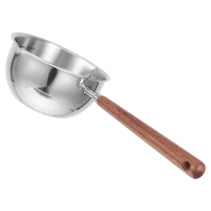 Edelstahl Löffel Holzgriff Suppenkelle Vintage Kaffee Messlöffel - Bild 1 von 12