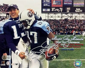 KEVIN DYSON SIGNED AUTOGRAPHED TENNESSEE TITANS 8x10 PHOTO BAS COA BQ26368 - Picture 1 of 1