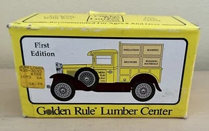 REGLA DE ORO 1930 Modelo A Pickup Banco de Monedas Fundido a Pared #1054 Escala 1:25 Sin Usar y en Caja - Imagen 1 de 5