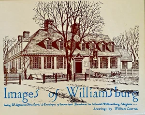 VTG images of Williamsburg Box 4 Note Cards Original Pencil Drawings Wm Cearnal - Picture 1 of 14