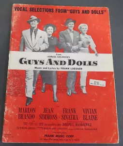 Guys and Dolls de Frank Loesser selecciones vocales música y letras partituras de colección - Imagen 1 de 3
