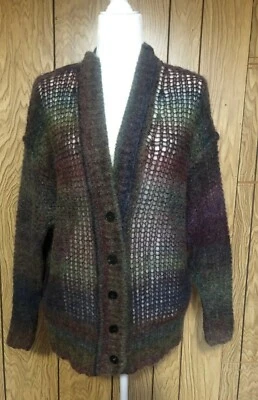 Cárdigan acanalado alto para mujer BLANCO+WARREN talla S Foto 1 de 4