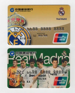 VOID.China Construction Bank .Real Madrid C.F Football Credit Card .Sample. 2010 - Picture 1 of 2