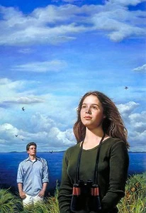 Original Oil painting "Silent Spillbills" by Qi Debrah,Illustration,16"x20" - Picture 1 of 1